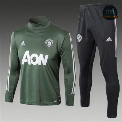 Chándal Manchester United Verde 2017 Cuello alto