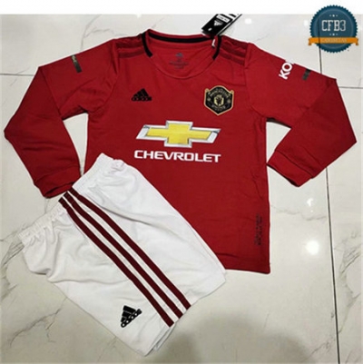 Camiseta Manchester United Niños 1ª Manga Larga 2019/20