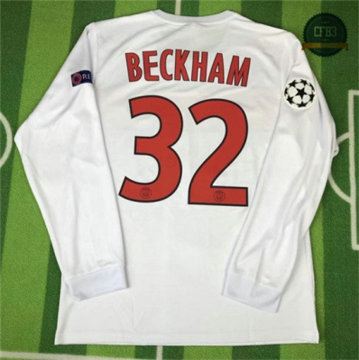 Camiseta 2012-13 Champions League PSG Manga Larga (32 Beckham)