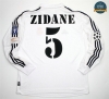 Camiseta 2002-03 UCL final Real Madrid Manga Larga 5 Zidane