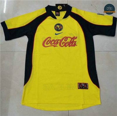 Cfb3 Camisetas Retro 2001-02 CF America Amarillo