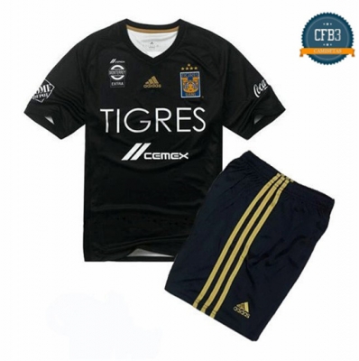 Camiseta Tigres 3ª Equipación Niños Negro 2018