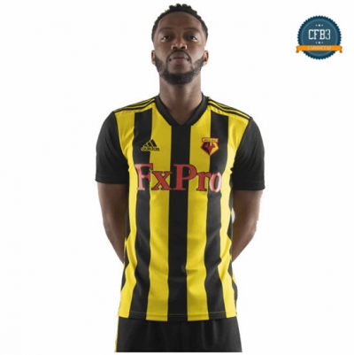 Camiseta Watford 1ª Equipación Negro/Amarillo 2018
