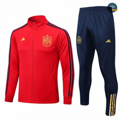 Venta Cfb3 Camiseta Chaqueta Chándal España Equipación Rojo 2022/2023