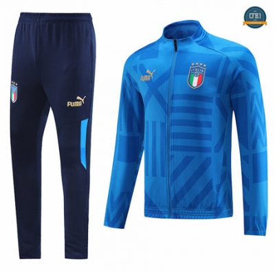 Crear Cfb3 Camiseta Chaqueta Chándal Italia Equipación Azul 2022/2023