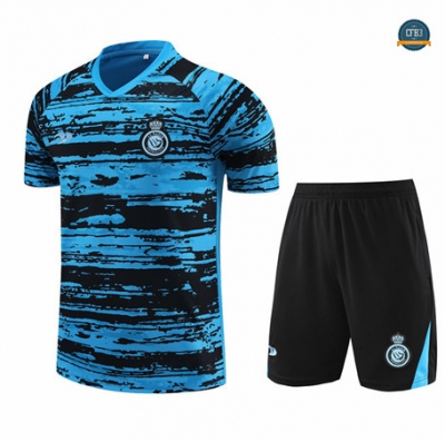 Venta Cfb3 Camiseta Entrenamiento Al-Nassr + Pantalones Equipación Azul 2022/2023