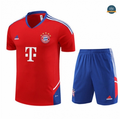 Nuevas Cfb3 Camiseta Entrenamiento Bayern Munich + Pantalones Equipación Rojo 2022/2023