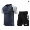 Venta Cfb3 Camiseta Entrenamiento Inter Miami + Pantalones Cortos Equipación Gris 2023/2024