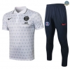 Cfb3 Camisetas Entrenamiento PSG POLO + Pantalones Equipación Blanco 2021/2022