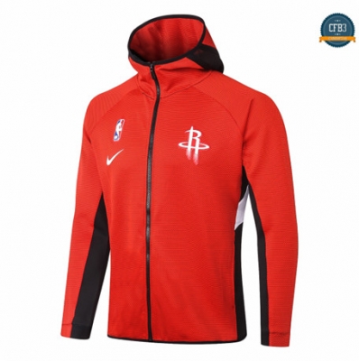 Cfb3 Camisetas Chaqueta con capucha Hoston Rockets - Rojo