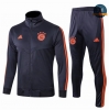 Cfb3 Camisetas D011 Chaqueta Chandal Bayern Munich Azul Oscuro/banda Amarillo 2019/2020