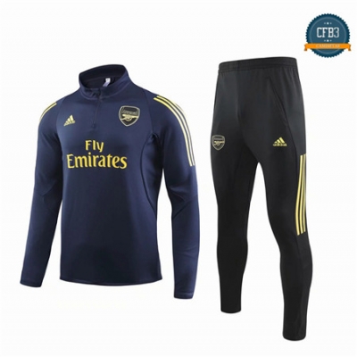 Cfb3 Camisetas D071 Chandal Arsenal Azul Oscuro/Negro 2019/2020 Cremallera Mitad