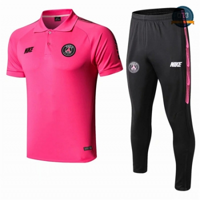 Cfb3 Camisetas D151 Entrenamiento PSG Rosa Rojo/Negro POLO 2019/2020