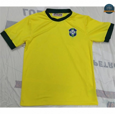 cfb3 camisetas Retro 1970 Brasil 1ª Equipación
