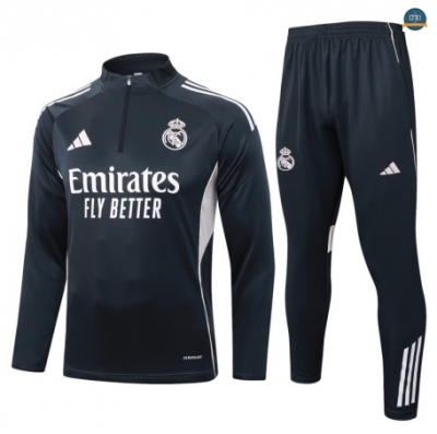 Outlet Chándal Fútbol Real Madrid Equipación negro/Rosa 2025/2026