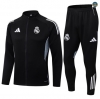 Hacer Chaqueta Chándal Fútbol Real Madrid Equipación negro/Blanco 2025/2026