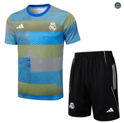 Diseñar Real Madrid + Pantalón Equipación Azul/verde/negro 2025/2026