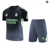 Venta Camiseta Portero Real Madrid + Pantalón Equipación Gris/negro 2025/2026