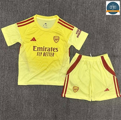 Camiseta futbol Arsenal Niño Equipación Portero Amarillo 2025/2026