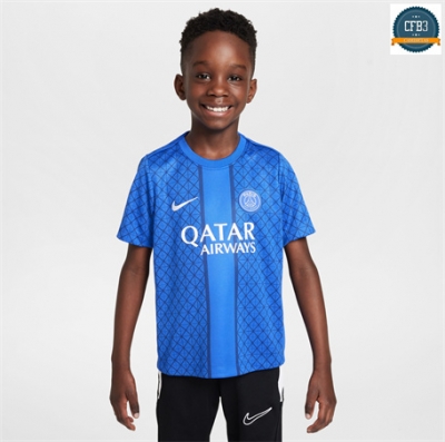 Camiseta futbol Paris Saint Germain Niño Equipación Pre-match Azul 2025/2026