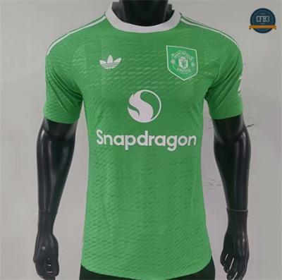 Cfb3 Camiseta futbol Manchester United Player Equipación Portero Verde 2025/2026