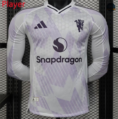 Camiseta futbol Manchester United Player 2ª Equipación Manga Larga 2025/2026