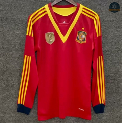 Camiseta futbol Retro 2013 España 1ª Equipación Manga Larga