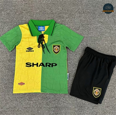 Cfb3 Camiseta futbol Retro 1992-94 Manchester United Niño 2ª Equipación