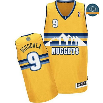 cfb3 camisetas Andre Iguodala, Denver Nuggets [Amarilla]