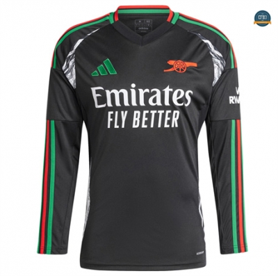 Cfb3 Camiseta futbol Arsenal Segunda Equipación Manga Larga 2024/2025