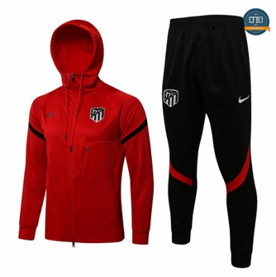 Cfb3 Chaqueta Chandal Atletico Madrid Equipación Sombrero Rojo 2021/2022