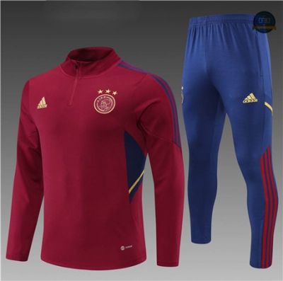 Cfb3 Camiseta Chándal Niños Ajax Equipación Rojo/Azul 2022/2023 C291