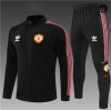 Cfb3 Camiseta Chaqueta Chándal Niños Manchester United Equipación Negro 2022/2023 C352