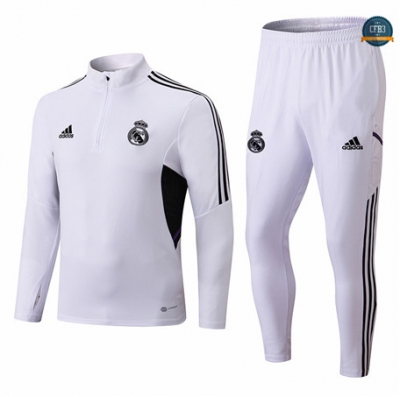 Cfb3 Camiseta Chándal Real Madrid Equipación Blanco/Negro 2022/2023 C090