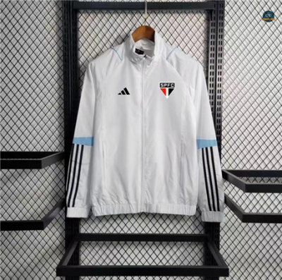Nuevas Cfb3 Camiseta Rompevientos Sao Paulo Equipación Blanco 2023/2024 replicas