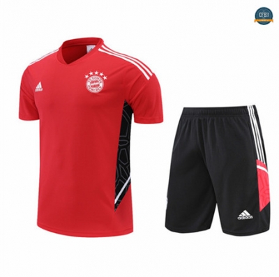 Cfb3 Camiseta Bayern Munich + Short + Pantalones Equipación Rojo 2022/2023