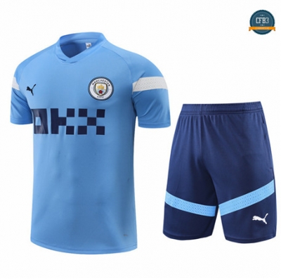 Cfb3 Camiseta Entrenamiento Manchester City + Pantalones Equipación Azul 2022/2023 f360