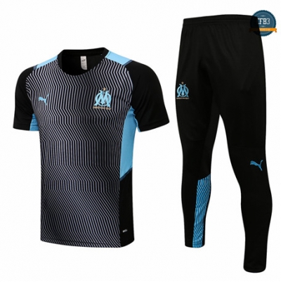 Cfb3 Camiseta Entrenamiento Marsella + Pantalones Equipación Negro/Gris 2022/2023