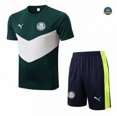 Cfb3 Camiseta Palmeiras + Pantalones Equipación Verde 2022/2023 C397