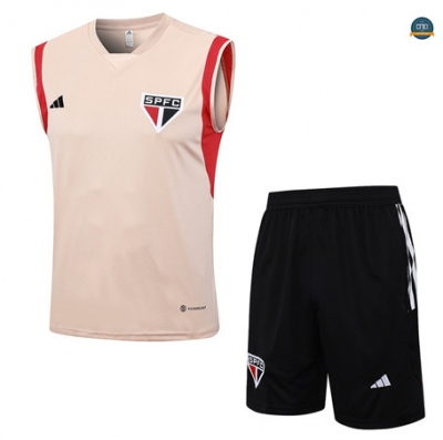 Crear Cfb3 Camiseta Entrenamiento Sao Paulo Chaleco Pantalones Equipación Rosa 2023/2024 tienda