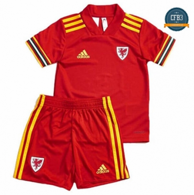 Camiseta Gales Niños 1ª Equipación UEFA Euro 2020