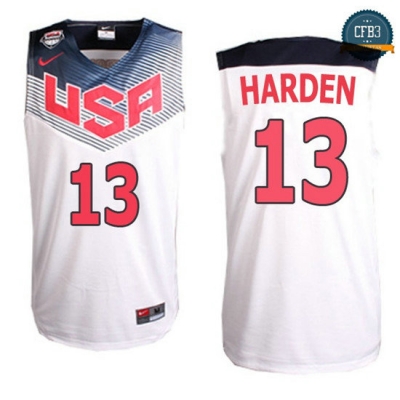 cfb3 camisetas James Harden, USA 2014 - Blanco