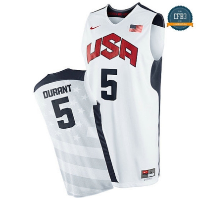 cfb3 camisetas Kevin Durant, Selección USA 2012 [Blancoo]
