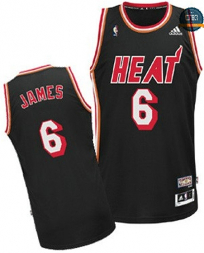 cfb3 camisetas LeBron James, Miami Heat - Throwback