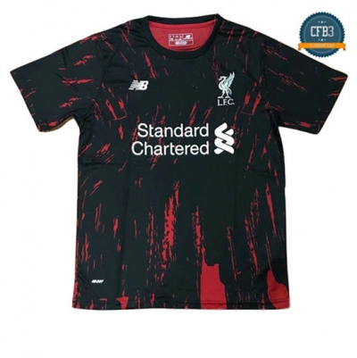 Camiseta Liverpool Entrenamiento Equipación Negro Rojo 2019/2020