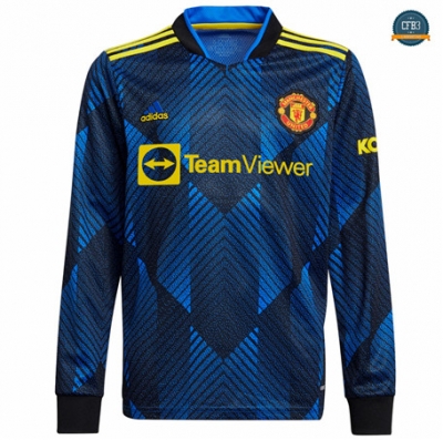 Cfb3 Camiseta Manchester United 3ª Equipación Manga Larga 2021/2022