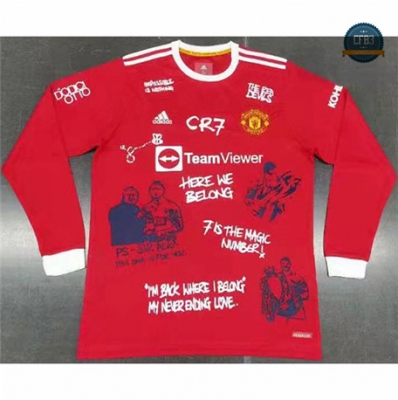 Cfb3 Camisetas Manchester United 1ª Equipación edición especial Manga larga 2021/2022