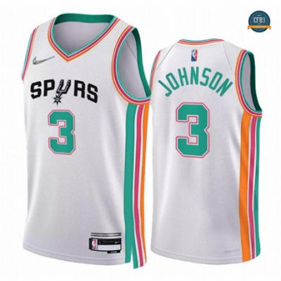 Cfb3 Camiseta Keldon Johnson, San Antonio Spurs 2021/22 - Edición de la ciudad