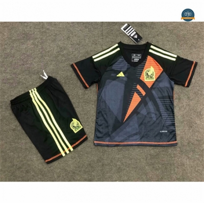 Camiseta futbol México Niño Equipación Portero Negro 2024/2025