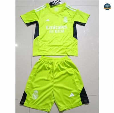 Camiseta futbol Real Madrid Niño Equipación Portero Verde 2023/2024